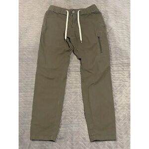 Vuori Pants Ripstop Climber Drawstring Hiking Green Men's Large V412 Tapered
